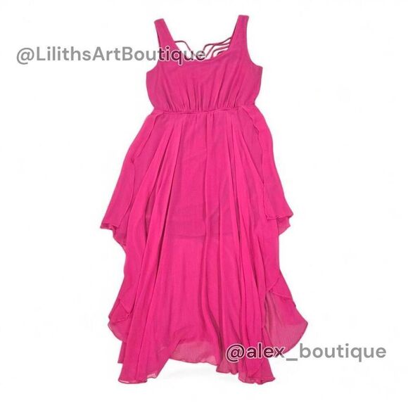 Renn Sheer Ruffle Midi Dress(C040)-Size M for Women - Picture 7 of 12